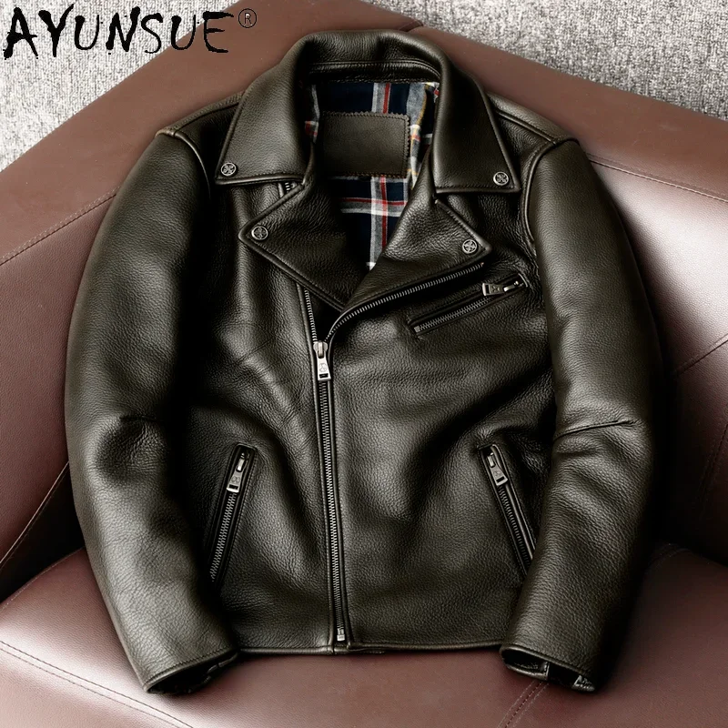 AYUNSUE Fashion Genuine Leather Jacket Man Real Cowhide Coat Biker Jacket for Men Style Plus Size 5xl Spring 2021 Veste Homme
AYUNSUE Fashion Genuine Leather Jacket Man Real Cowhide Coat Biker Jacket for Men Style Plus Size 5xl Spring 2021 Veste Homme