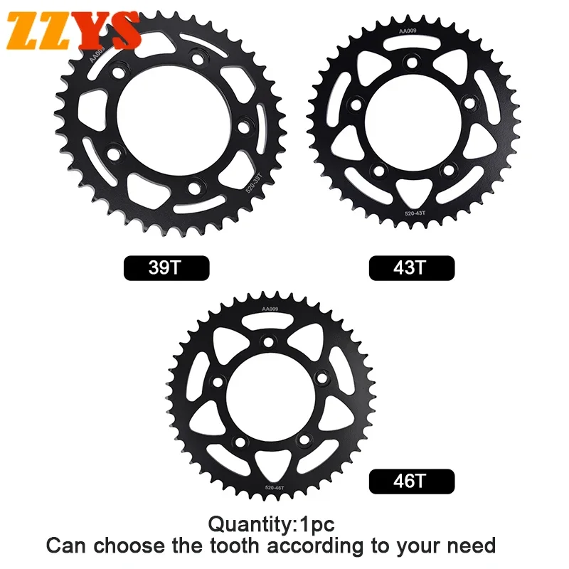 520 39T 43T 46T Tooth Rear Sprocket Gear Star Cam Pinion Freewheel For Ducati Road Panigale 899 14-15 Monster 937 2021-2023 2022
520 39T 43T 46T Tooth Rear Sprocket Gear Star Cam Pinion Freewheel For Ducati Road Panigale 899 14-15 Monster 937 2021-2023 2022