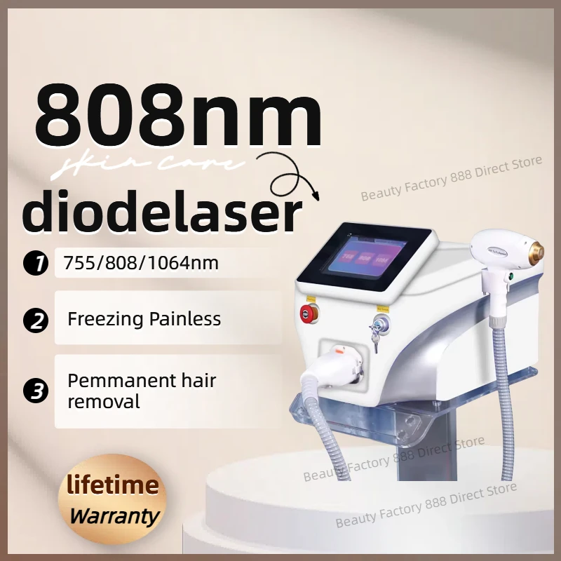 New Triple Wavelength 808nm Diode Laser Epilator with Ice Titanium Cooling Technology for Professional and Painless Hair Removal
New Triple Wavelength 808nm Diode Laser Epilator with Ice Titanium Cooling Technology for Professional and Painless Hair Removal