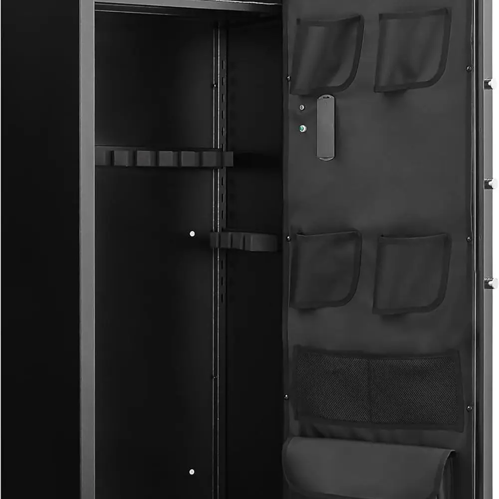 55,2-дюймовый большой сверхмощный шкаф безопасности для огнестрельного оружия с электронным замком, светодиодной подсветкой и съемными полками для винтовки и пистолета S
55,2-дюймовый большой сверхмощный шкаф безопасности для огнестрельного оружия с электронным замком, светодиодной подсветкой и съемными полками для винтовки и пистолета S