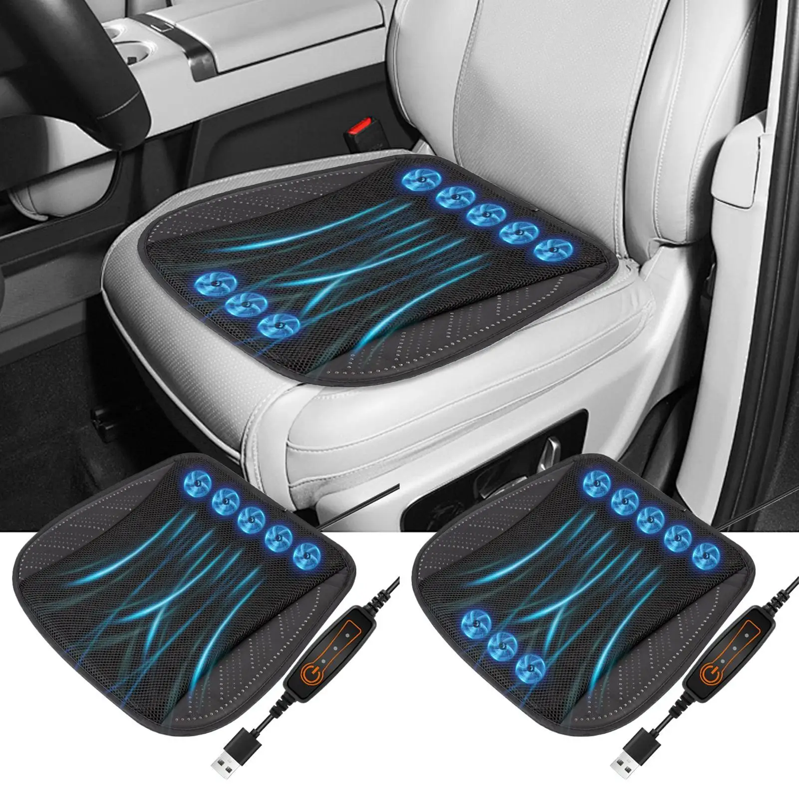 Cooling Car Seat Cushion Ventilated Seat Cushion 3-speed Ergonomic Supportive Mat For Vehicle Driver Back Sitting Travel Elderly
Cooling Car Seat Cushion Ventilated Seat Cushion 3-speed Ergonomic Supportive Mat For Vehicle Driver Back Sitting Travel Elderly