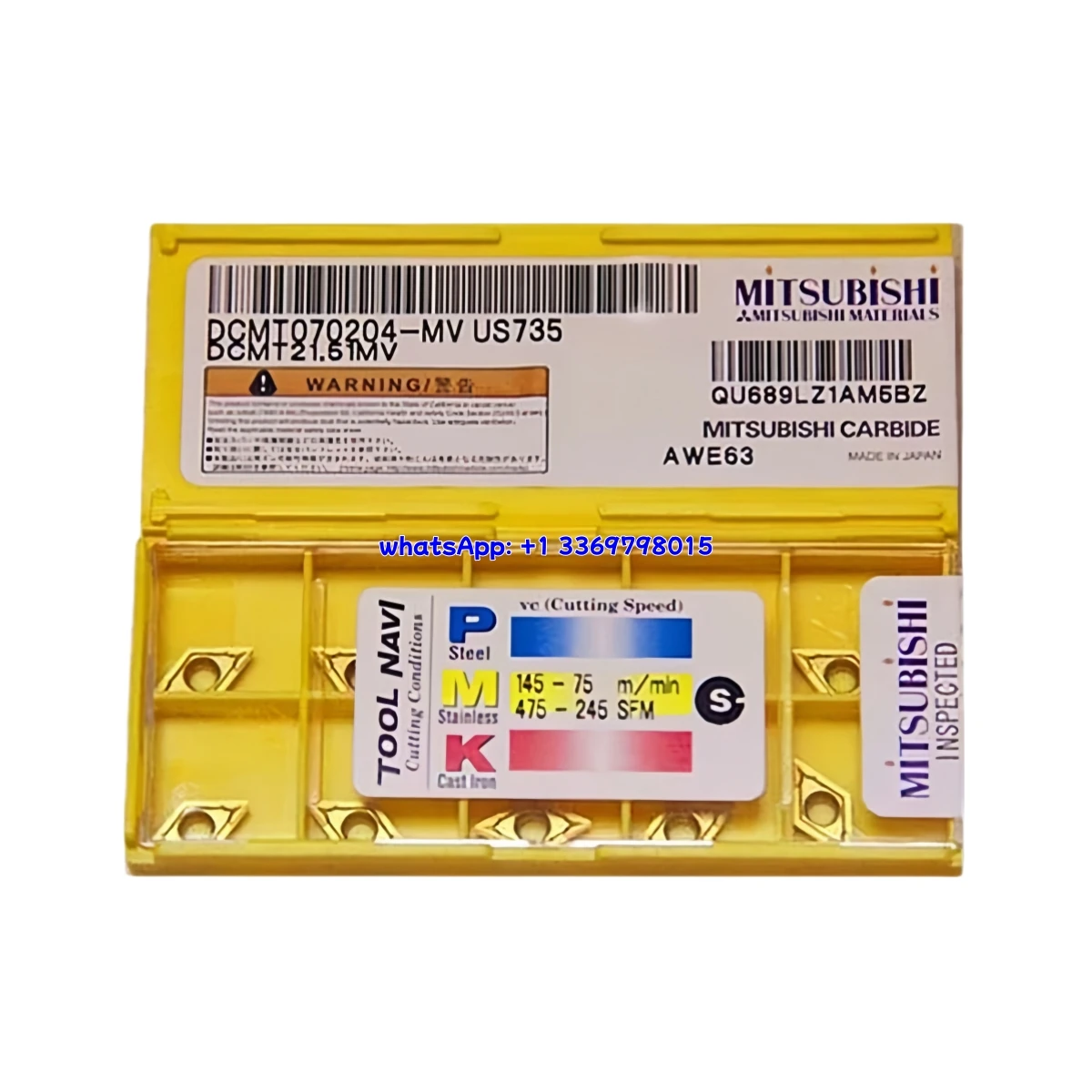 10 шт. 100% оригинал DCMT0702 02 04 08 DCMT11T3 02 04 08 DNMG1504 04 08 DNMG1506 08-MV MA MS US735 Токарная вставка
10 шт. 100% оригинал DCMT0702 02 04 08 DCMT11T3 02 04 08 DNMG1504 04 08 DNMG1506 08-MV MA MS US735 Токарная вставка
