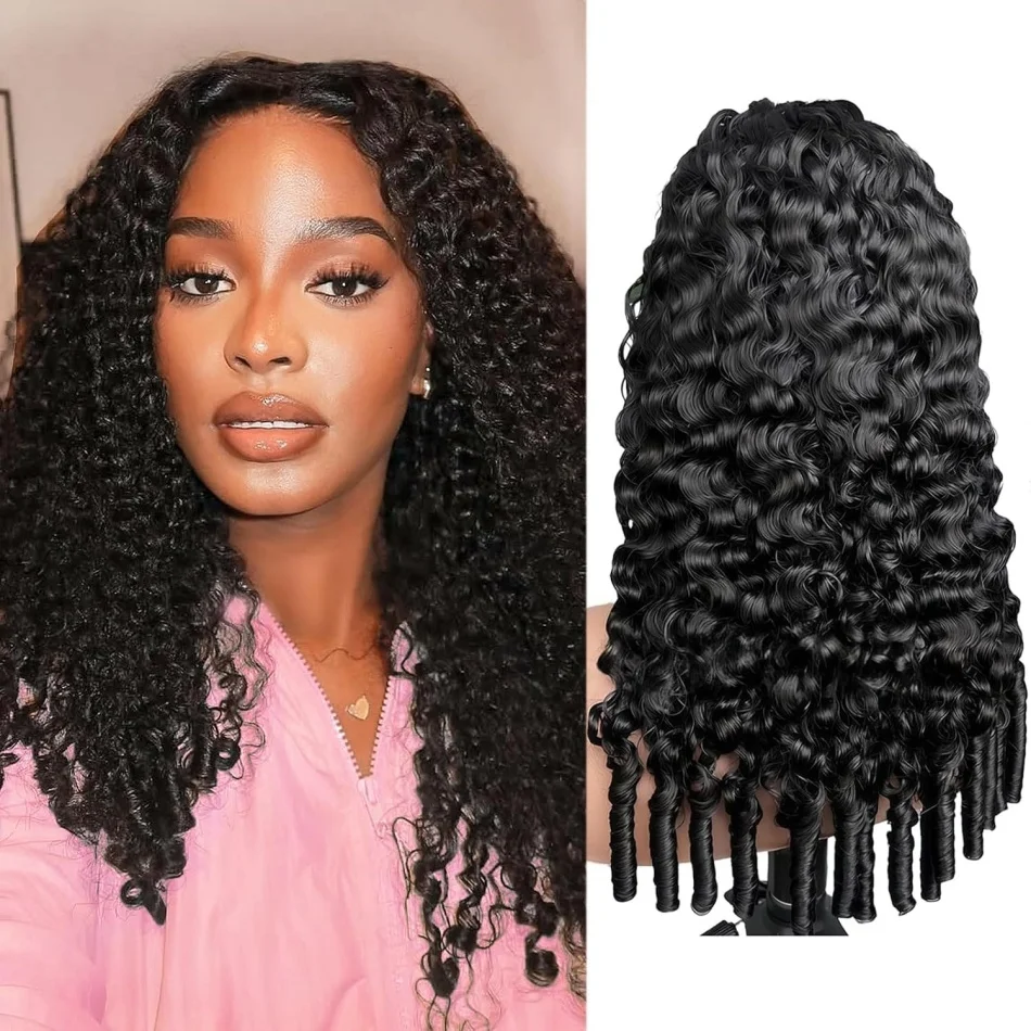 Burmese Curly Half Wigs Half Wig Glueless Human Hair Wigs With Drawstring Seamless Clips Full Machine Made Wig For Women
Burmese Curly Half Wigs Half Wig Glueless Human Hair Wigs With Drawstring Seamless Clips Full Machine Made Wig For Women