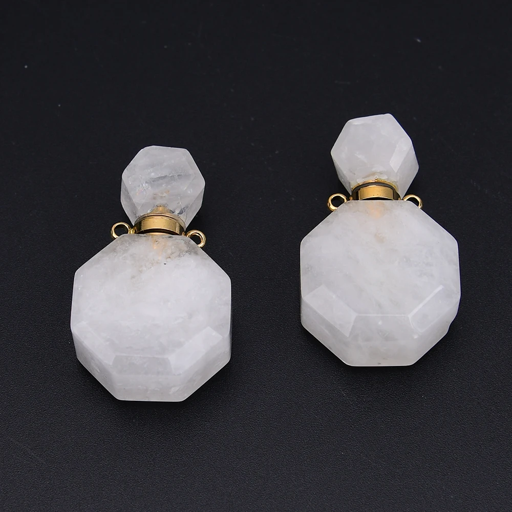 APDGG 2 Pcs Natural White Quartz Perfume bottle Design Charms Pendant Jewelry DIY
APDGG 2 Pcs Natural White Quartz Perfume bottle Design Charms Pendant Jewelry DIY