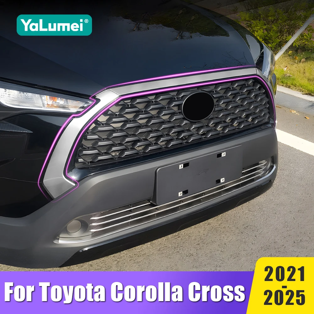 For Toyota Corolla Cross 2021 2022 2023 2024 2025 XG10 Stainless Car Front Bumper Grille Trims Cover Grill Frame Accessories
For Toyota Corolla Cross 2021 2022 2023 2024 2025 XG10 Stainless Car Front Bumper Grille Trims Cover Grill Frame Accessories