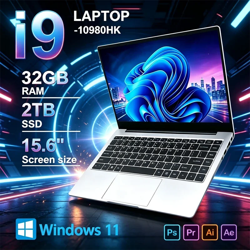 15.6" Laptop Computer Intel Core I9-10980HK 32GB RAM 2TB SSD Windows 11 Home Gaming Office Business Computer High Performance
15.6" Laptop Computer Intel Core I9-10980HK 32GB RAM 2TB SSD Windows 11 Home Gaming Office Business Computer High Performance