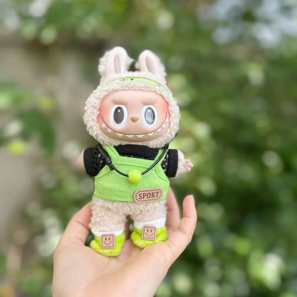 17cm Mini Plush Doll'S Clothes Outfit Accessories For Korea Kpop Exo Labubu Idol Dolls Green headband sports suit Clothing Gift
17cm Mini Plush Doll'S Clothes Outfit Accessories For Korea Kpop Exo Labubu Idol Dolls Green headband sports suit Clothing Gift