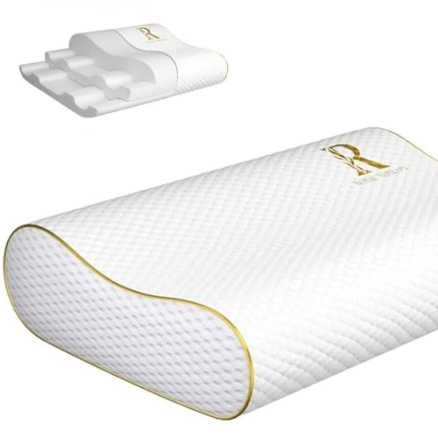 Memory Foam Pillow Queen for Neck Pain Relief Contour Cervical Design Soft Blue Supports Side Back and Stomach Sleepers 24x14x5
Memory Foam Pillow Queen for Neck Pain Relief Contour Cervical Design Soft Blue Supports Side Back and Stomach Sleepers 24x14x5