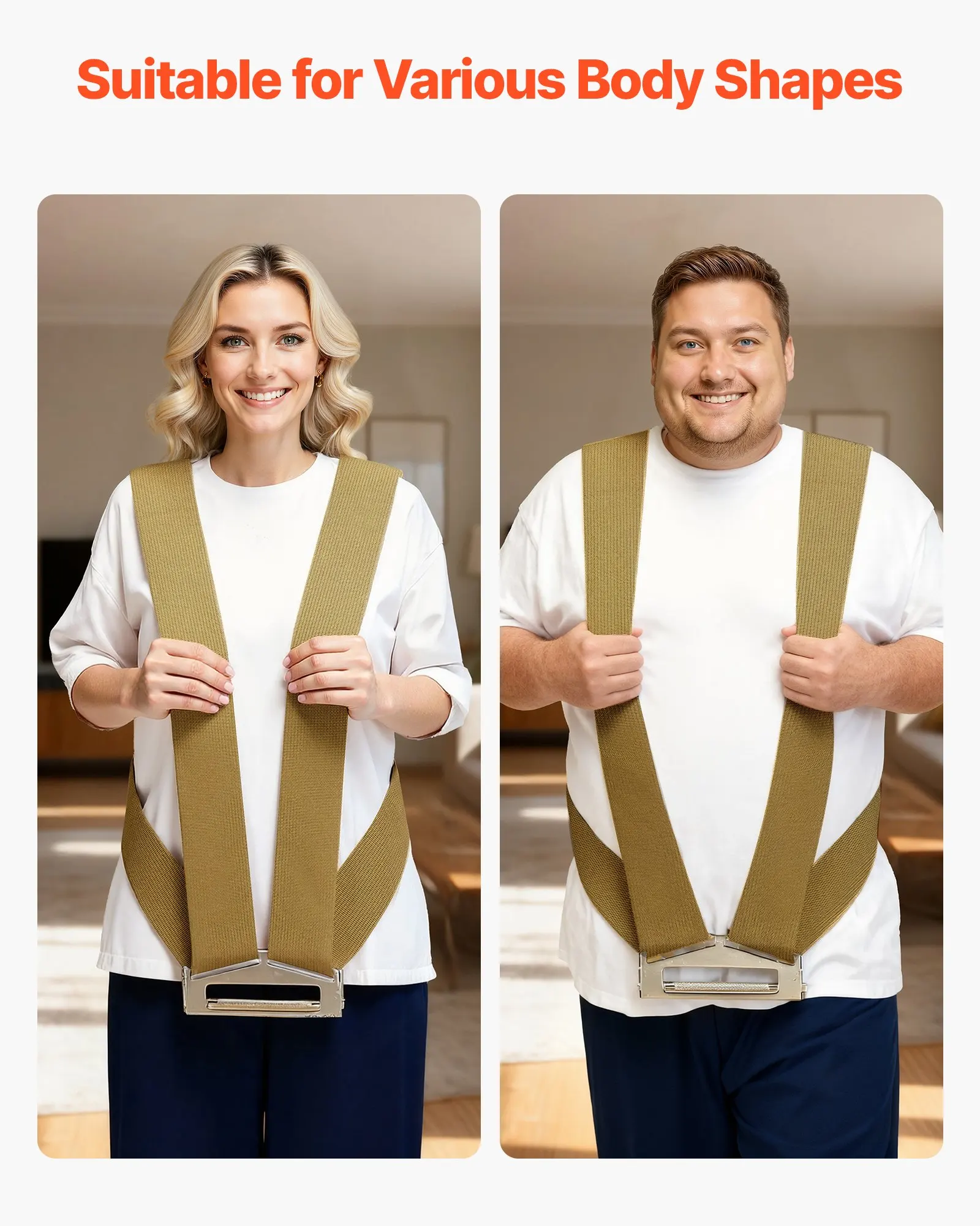 Moving Straps, 2-Person Lifting And Moving System With 2 Harness Straps, 1 Load-bearing Strap & 1 Handheld Strap, Adjustable
Moving Straps, 2-Person Lifting And Moving System With 2 Harness Straps, 1 Load-bearing Strap & 1 Handheld Strap, Adjustable