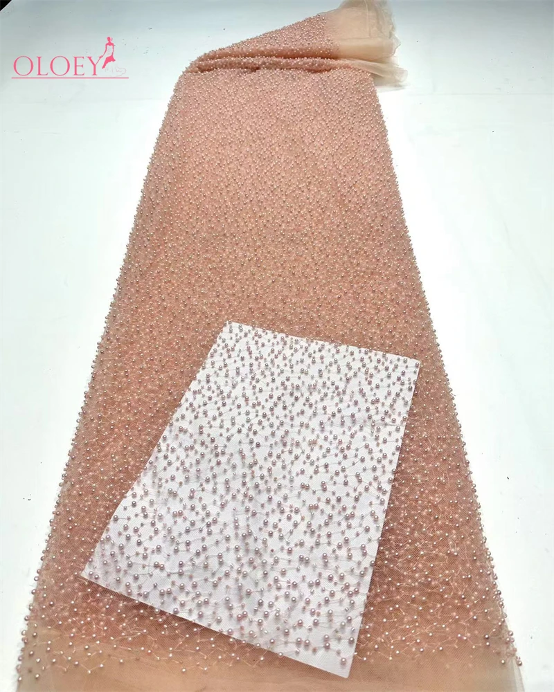 OLOEY African Lace Beaded Fabric Sequins French Mesh Lace Fabric High Quality Luxury diy Sewing For Women Wedding Dresses
OLOEY African Lace Beaded Fabric Sequins French Mesh Lace Fabric High Quality Luxury diy Sewing For Women Wedding Dresses