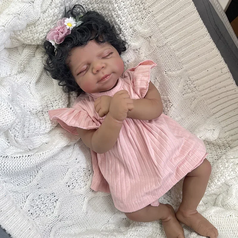 18-дюймовая готовая кукла Reborn Baby Dolls Pascale в темной коже, афроамериканский новорожденный спящий ребенок, 3D-кожа с видимыми венами
18-дюймовая готовая кукла Reborn Baby Dolls Pascale в темной коже, афроамериканский новорожденный спящий ребенок, 3D-кожа с видимыми венами