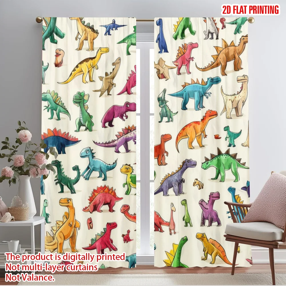 2pcs,2D plane printing Curtain Fabric Colorful Dinosaurs Polyester Fabric (without rod) Holiday Ldeal for Living Room & Bedroom
2pcs,2D plane printing Curtain Fabric Colorful Dinosaurs Polyester Fabric (without rod) Holiday Ldeal for Living Room & Bedroom