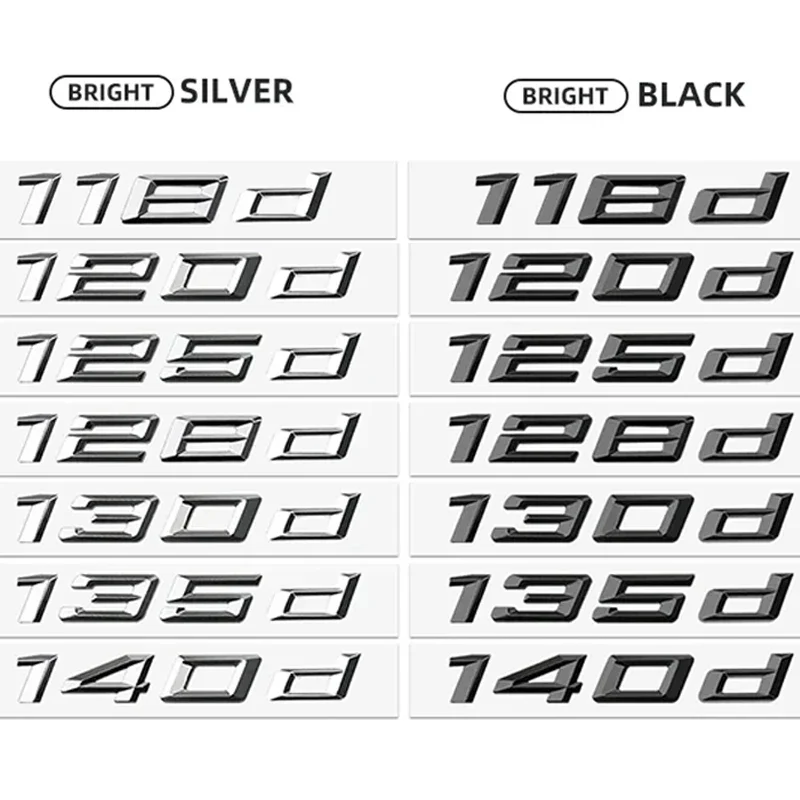 Car ABS Trunk Letter Logo Badge Emblem Decal Sticker For BMW 1 Series 116d 118d 120d 125d 130d 135d 140d E81 E82 E87 E88 F20 F21
Car ABS Trunk Letter Logo Badge Emblem Decal Sticker For BMW 1 Series 116d 118d 120d 125d 130d 135d 140d E81 E82 E87 E88 F20 F21