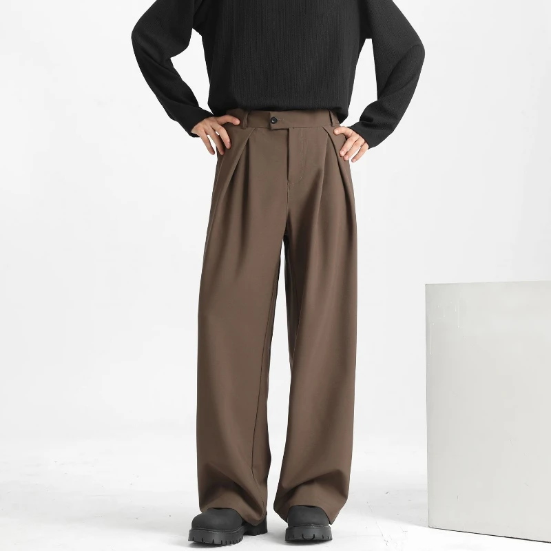 Men's Luxury Pleated Suit Pants Straight Wide Leg Loose Trousers Business Casual Daily Male Pants with Many Reviews From Koreans
Men's Luxury Pleated Suit Pants Straight Wide Leg Loose Trousers Business Casual Daily Male Pants with Many Reviews From Koreans