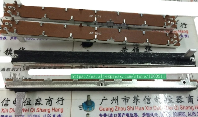 1pcs/lot SL10021G 117MM mixer double fader potentiometer B10K handle length 15MMC
1pcs/lot SL10021G 117MM mixer double fader potentiometer B10K handle length 15MMC