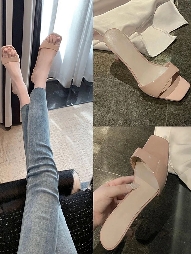 2025 New Beautiful Naked High Heels for Women's Summer Outerwear, Square Headed and Open toed Sandals, One Straw Cool Slippers
2025 New Beautiful Naked High Heels for Women's Summer Outerwear, Square Headed and Open toed Sandals, One Straw Cool Slippers
