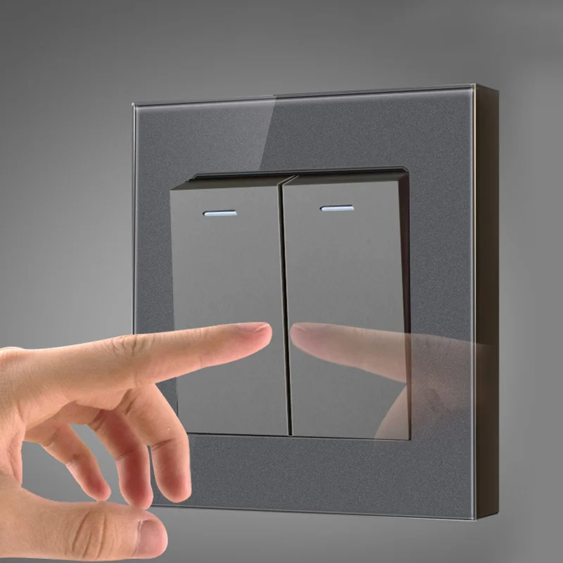 1 2 3 4 gang British standard 13A socket USB wall switch socket panel gray tempered glass electric lamp switch
1 2 3 4 gang British standard 13A socket USB wall switch socket panel gray tempered glass electric lamp switch