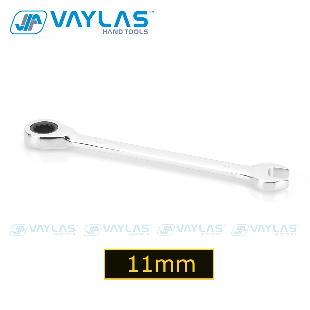 11mm Combination Wrench Fixed Head Ratcheting 72T and Open End High Torque Mirror Polish Spanner Repair Hand Tool
11mm Combination Wrench Fixed Head Ratcheting 72T and Open End High Torque Mirror Polish Spanner Repair Hand Tool