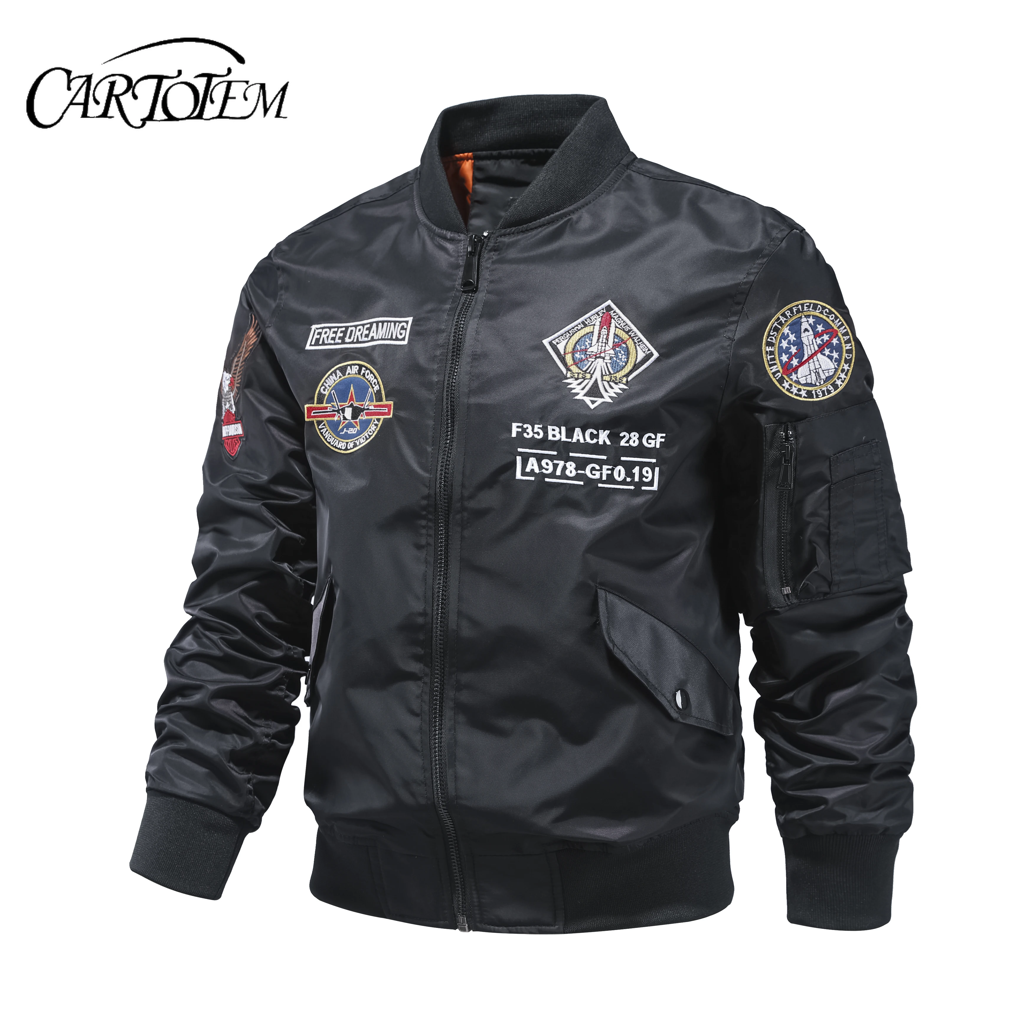 Astronaut embroidered jacket men's American motorcycle jacket loose casual baseball collar spring and autumn work clothes
Astronaut embroidered jacket men's American motorcycle jacket loose casual baseball collar spring and autumn work clothes