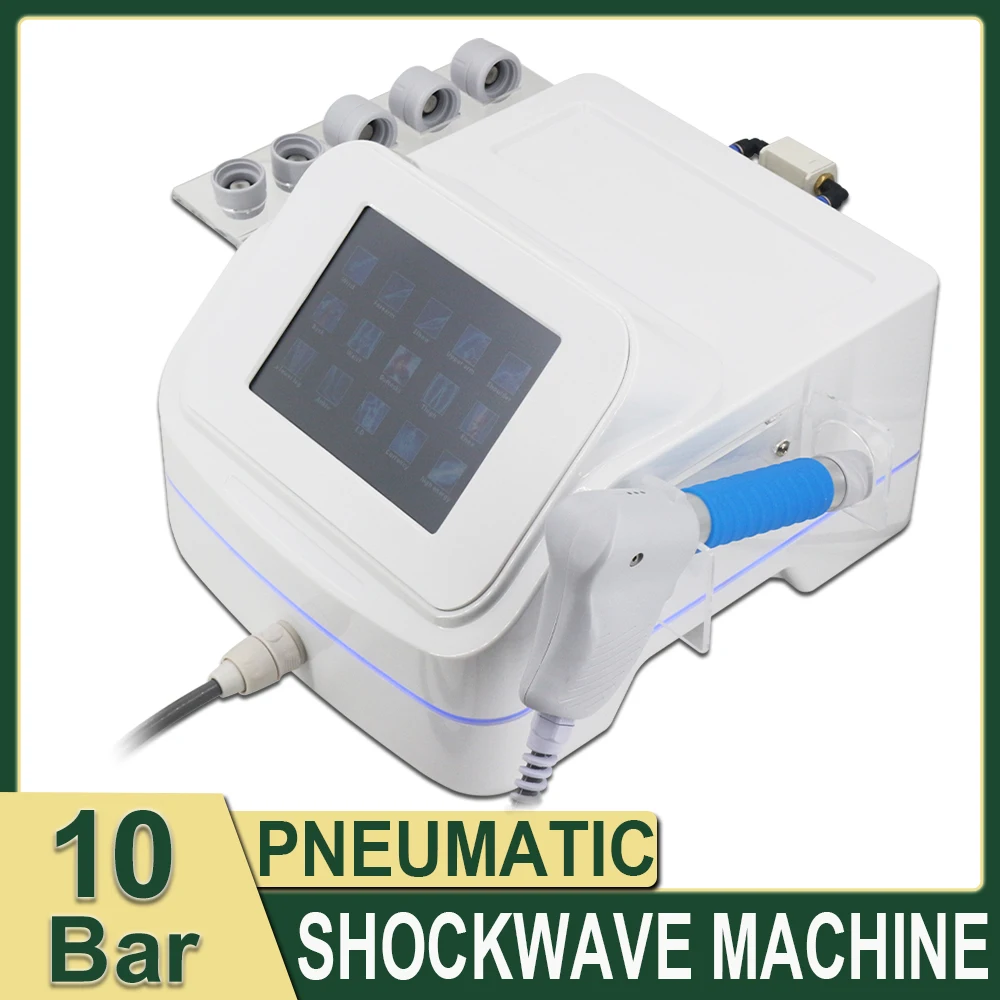10Bar Pneumatic Shockwave Therapy Machine For ED Treatment Physical Therapy Shock wave Pain Relief Treat Tennis Elbow Massag
10Bar Pneumatic Shockwave Therapy Machine For ED Treatment Physical Therapy Shock wave Pain Relief Treat Tennis Elbow Massag