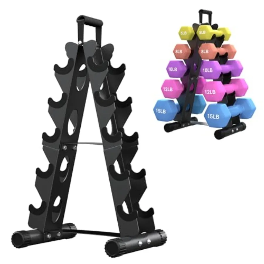 Dumbbell Rack Stand Only A-Frame Design Weight Rack with Handle Weights Metal Strength Training Dumbbells Storage Rack for Home
Dumbbell Rack Stand Only A-Frame Design Weight Rack with Handle Weights Metal Strength Training Dumbbells Storage Rack for Home