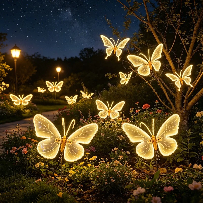 LED Dynamic Simulated Butterfly Decorative , Wings Can Vibrate, Night Wedding Party Hotel Garden Room Lawn Butterfly Decoration
LED Dynamic Simulated Butterfly Decorative , Wings Can Vibrate, Night Wedding Party Hotel Garden Room Lawn Butterfly Decoration