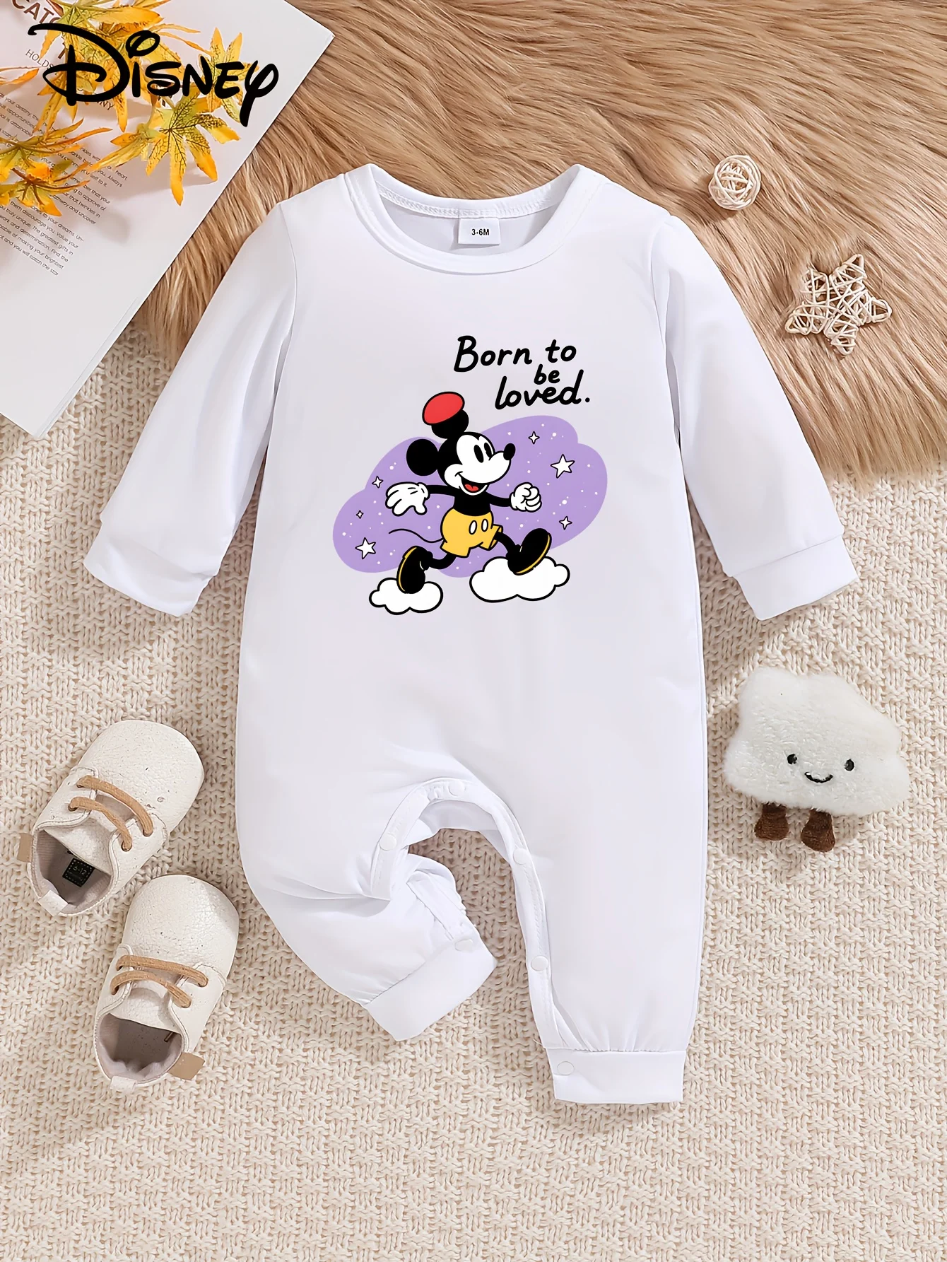 【Осанторизованный】Детский комбинезон с длинными рукавами Disney Mickey Mouse, милый узор, круглый вырез, мягкий и удобный, можно стирать в машине, подходит для всех сезонов, подходит для уличного ношения
【Осанторизованный】Детский комбинезон с длинными рукавами Disney Mickey Mouse, милый узор, круглый вырез, мягкий и удобный, можно стирать в машине, подходит для всех сезонов, подходит для уличного ношения