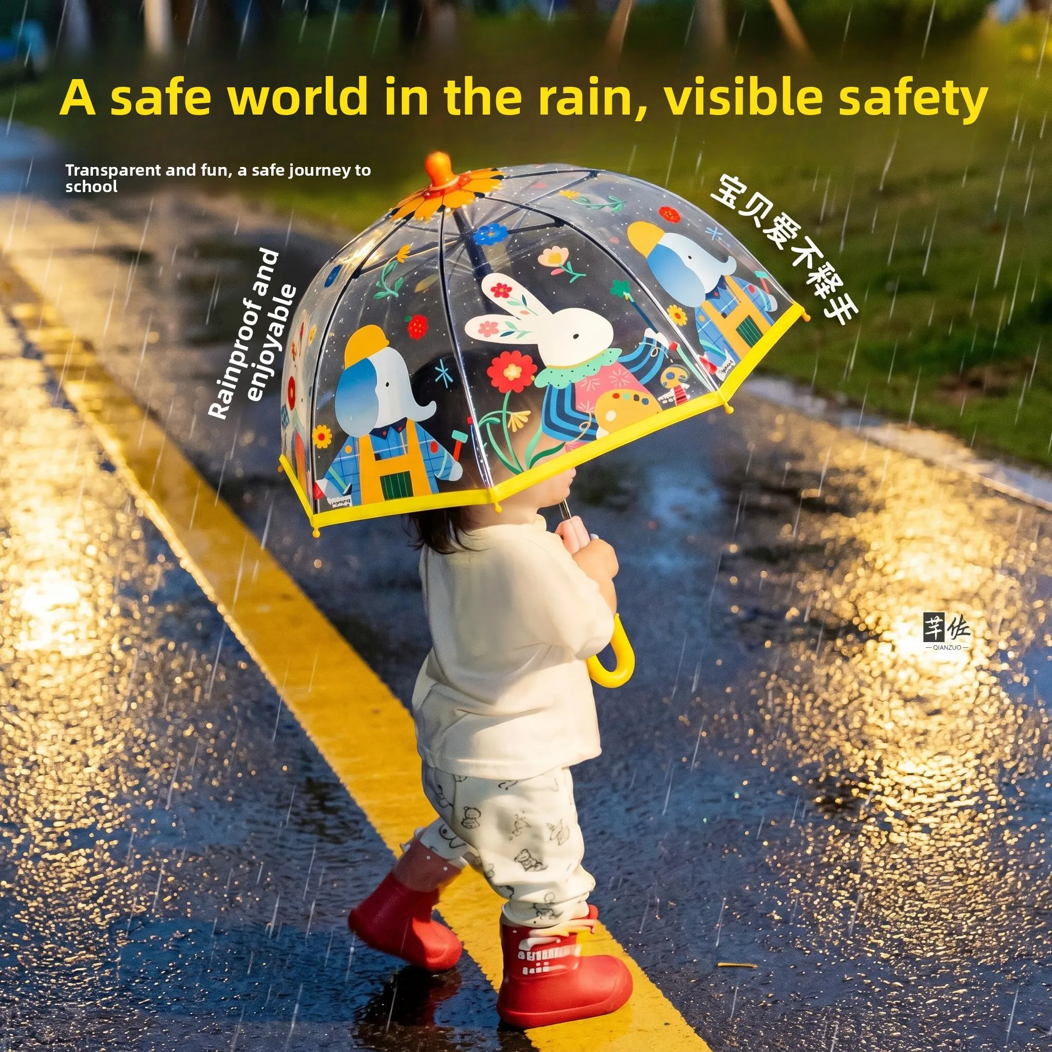 Durable Long Handle Children's Umbrella Transparent Ultra Light for School Kids Kindergarten Baby Rain Umbrella Student Speci...
Durable Long Handle Children's Umbrella Transparent Ultra Light for School Kids Kindergarten Baby Rain Umbrella Student Speci...