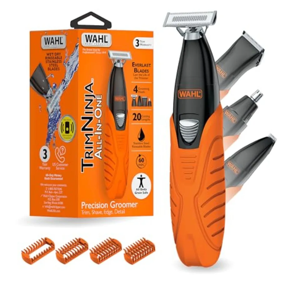 Trim Ninja All in One Hybrid Electric Razor and Beard Trimmer for Men All Body Electric Shaver Hair Trimmer Precision Detail Tr
Trim Ninja All in One Hybrid Electric Razor and Beard Trimmer for Men All Body Electric Shaver Hair Trimmer Precision Detail Tr