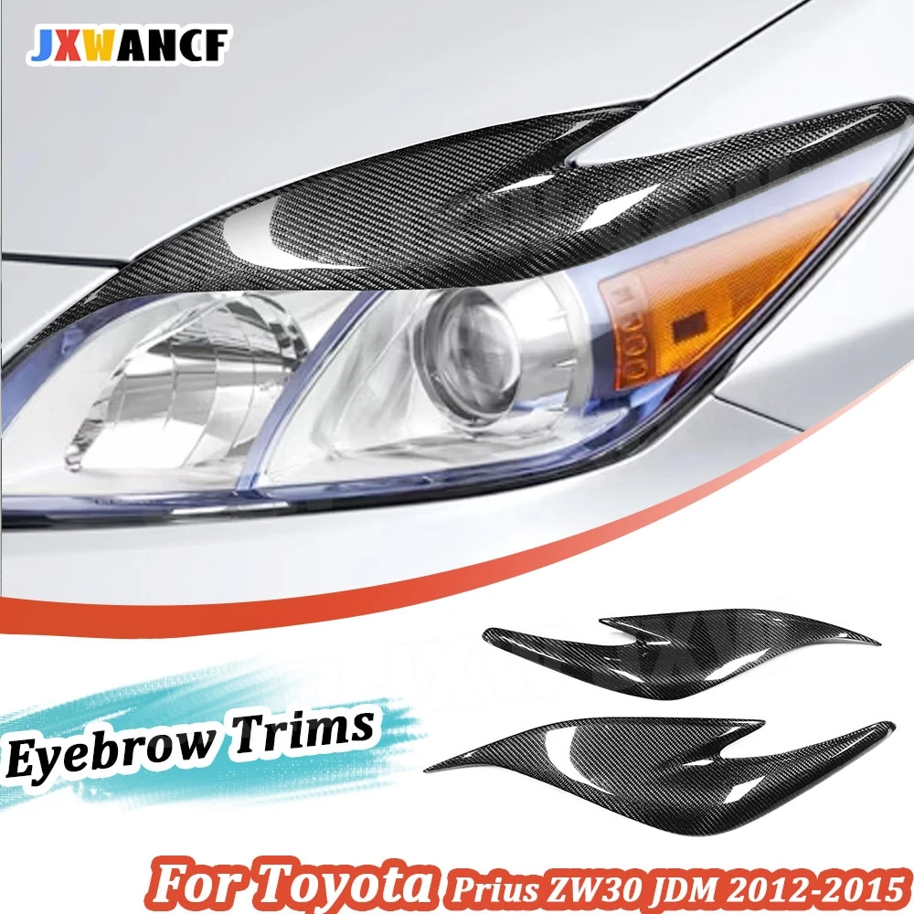JXWANCF Carbon Fiber Car Front Eyelid Bumper Lamp Eyebrow Trims for Toyota Prius ZW30 JDM 2012-2015 Headlight Eyebrow Cover
JXWANCF Carbon Fiber Car Front Eyelid Bumper Lamp Eyebrow Trims for Toyota Prius ZW30 JDM 2012-2015 Headlight Eyebrow Cover
