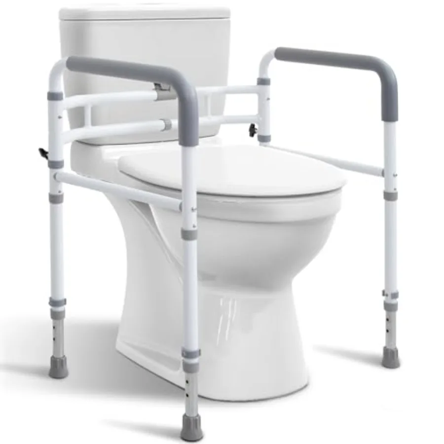 Toilet Rails - Toilet Safety Rail for Elderly Adults - Adjustable Bathroom Toilet Handles - Toilet Safety Frame and Rails - Toi
Toilet Rails - Toilet Safety Rail for Elderly Adults - Adjustable Bathroom Toilet Handles - Toilet Safety Frame and Rails - Toi