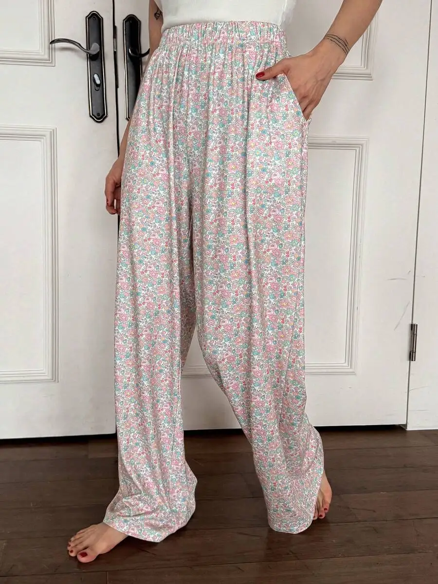 Ditsy Floral Loose Straight Leg Women Pajama Pants For Fall Winter
Ditsy Floral Loose Straight Leg Women Pajama Pants For Fall Winter