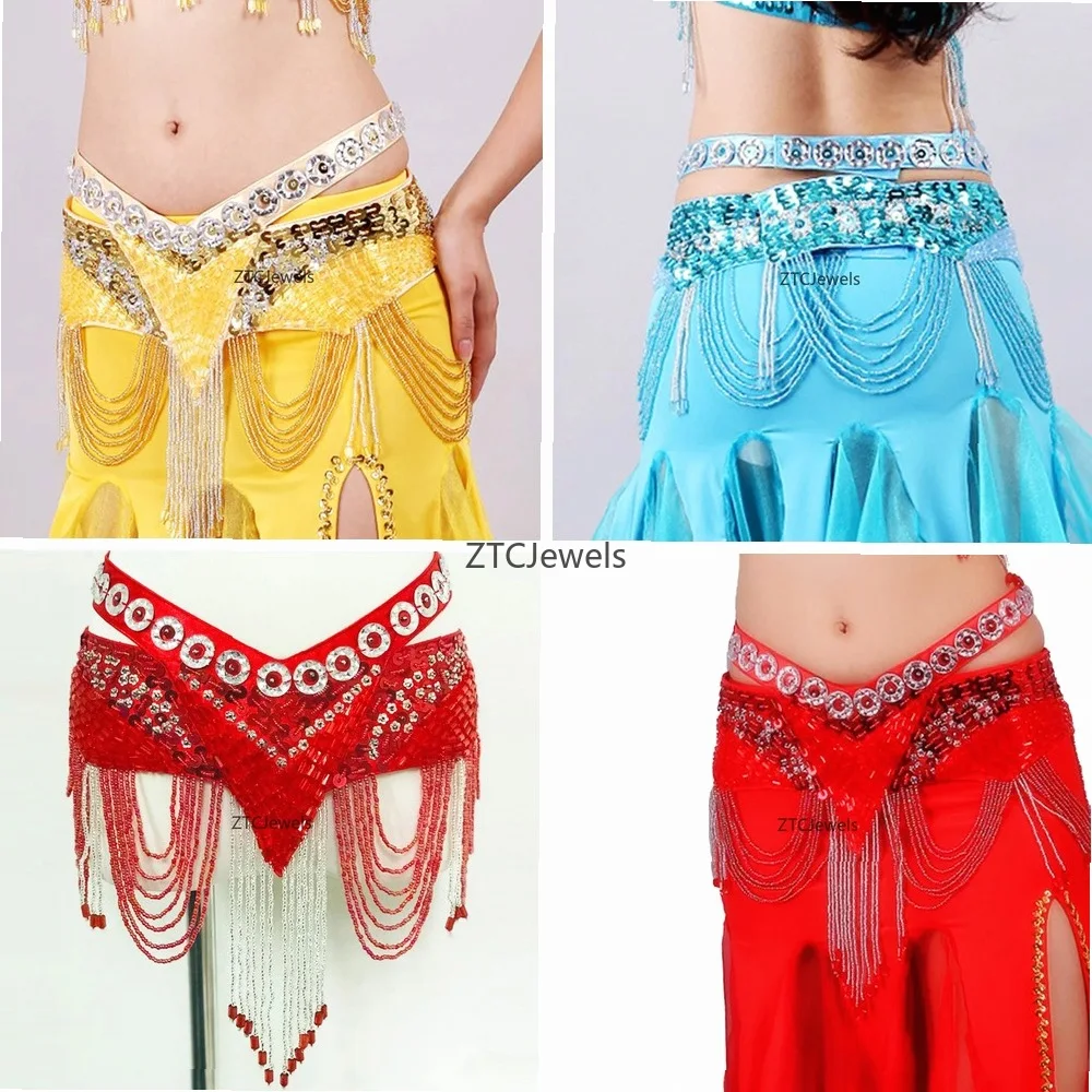 Belly Dance Costume Waist Belt Sash for Women Performance Practice Indian Dance Hip Scarf
Belly Dance Costume Waist Belt Sash for Women Performance Practice Indian Dance Hip Scarf