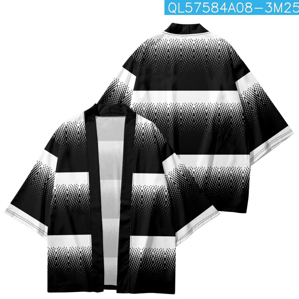 Harajuku Japanese Cosplay Black Print Kimono Yukata Men Women Fashion Cardigan Loose Blouse Haori Obi Asian Clothes
Harajuku Japanese Cosplay Black Print Kimono Yukata Men Women Fashion Cardigan Loose Blouse Haori Obi Asian Clothes