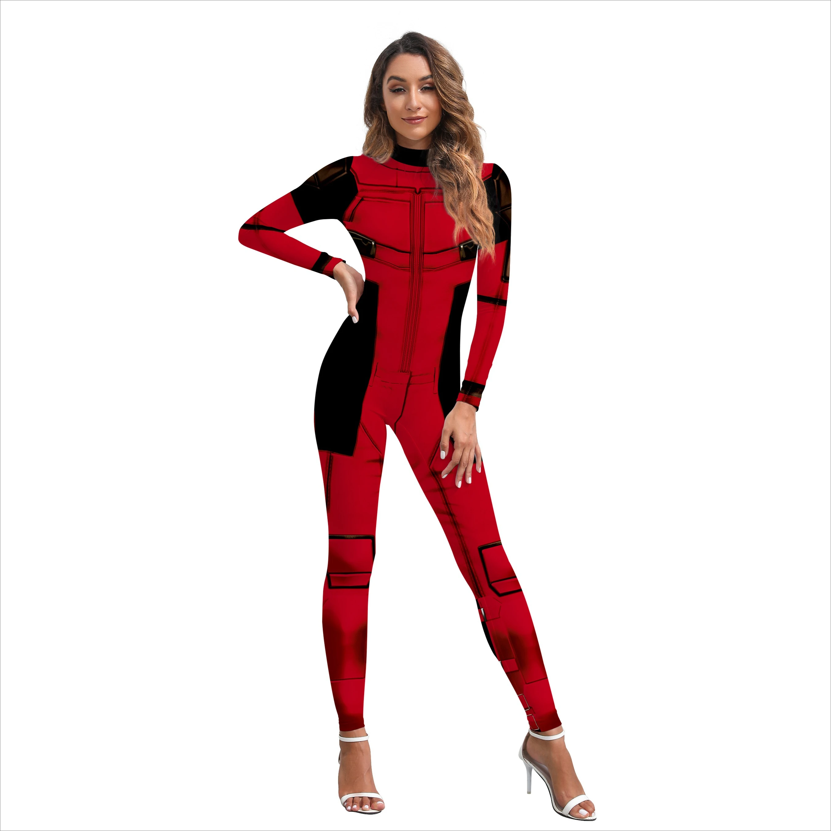 Superhero Movie Cosplay Jumpsuit Women 3D Printed Sexy Costume Halloween Party Bodysuit Carnival Festival Skinny Fit Zentai Suit
Superhero Movie Cosplay Jumpsuit Women 3D Printed Sexy Costume Halloween Party Bodysuit Carnival Festival Skinny Fit Zentai Suit