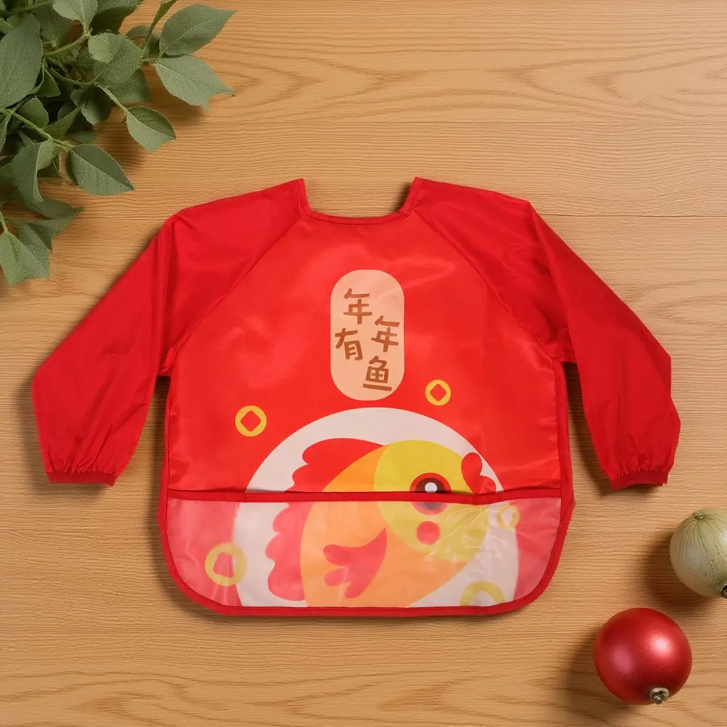 Children New Year Bibs Waterproof Kids Apron Sleeveless Eating Smock Baby Toddler Art Cover Child Feeding Protection Wear
Children New Year Bibs Waterproof Kids Apron Sleeveless Eating Smock Baby Toddler Art Cover Child Feeding Protection Wear