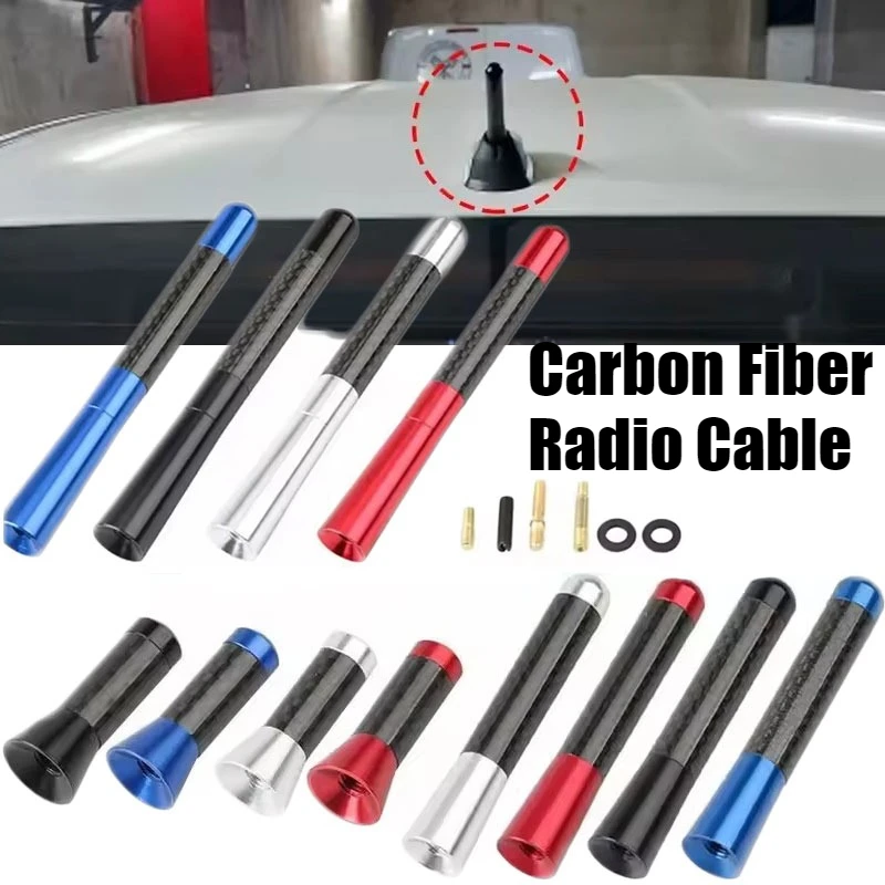 3.5/8/12cm Car Carbon Fiber Roof Antenna Radio Aerial Antenna Radio FM/AM Metal Receiving Antenna Car Exterior Decor Accessories
3.5/8/12cm Car Carbon Fiber Roof Antenna Radio Aerial Antenna Radio FM/AM Metal Receiving Antenna Car Exterior Decor Accessories