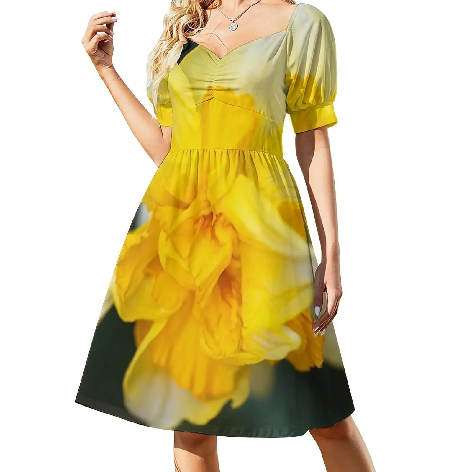 Double Yellow Daffodil Spring Sleeveless Dress summer clothes ladies dresses for special occasion
Double Yellow Daffodil Spring Sleeveless Dress summer clothes ladies dresses for special occasion