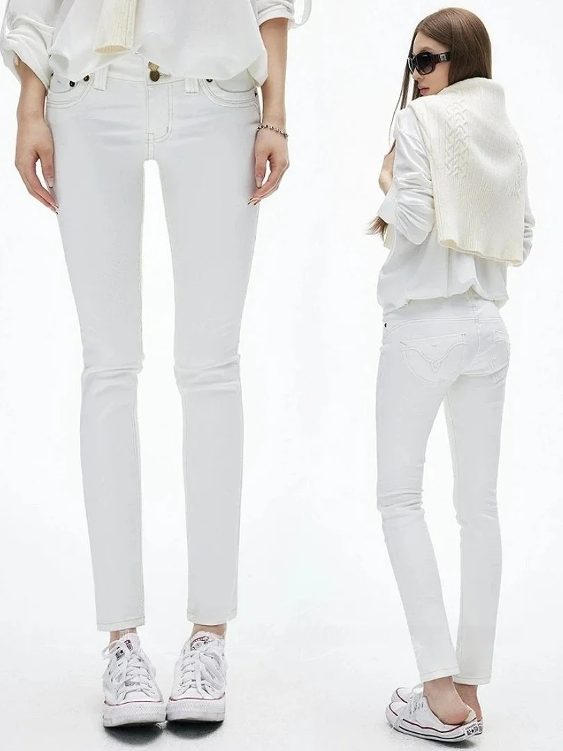 White High Waist Washed Embroidered Slim Fit Jeans Women's Spring Summer Tightening Slimming Versatile Elastic Ankle Length P...
White High Waist Washed Embroidered Slim Fit Jeans Women's Spring Summer Tightening Slimming Versatile Elastic Ankle Length P...