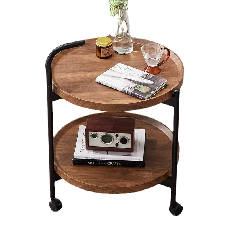 Sofa side few household living room mobile trolley table kitchen small coffee table
Sofa side few household living room mobile trolley table kitchen small coffee table