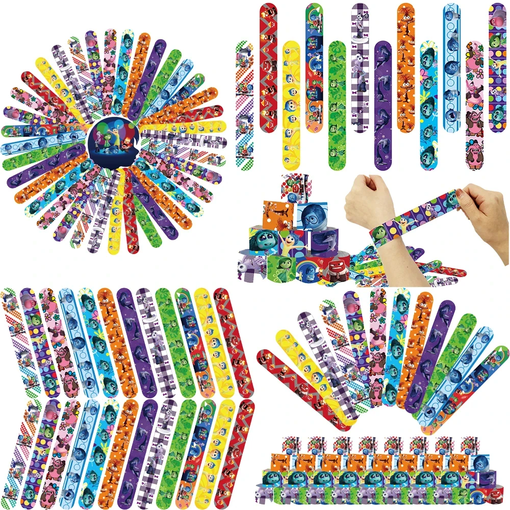 Inside Out 2 Snap Bracelets Pinata Toy Loot/Party Bag Fillers Inside Out Slap Bracelets for Kids Birthday Party Favors
Inside Out 2 Snap Bracelets Pinata Toy Loot/Party Bag Fillers Inside Out Slap Bracelets for Kids Birthday Party Favors
