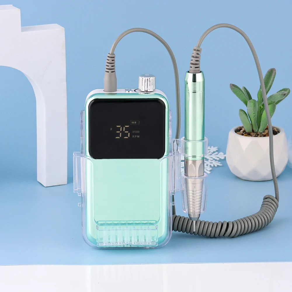 Popular in Europe Big Screen Brushless 35000RPM Gradient Color Portable Desktop Rechargeable E File Manicure Electric Nail Drill
Popular in Europe Big Screen Brushless 35000RPM Gradient Color Portable Desktop Rechargeable E File Manicure Electric Nail Drill
