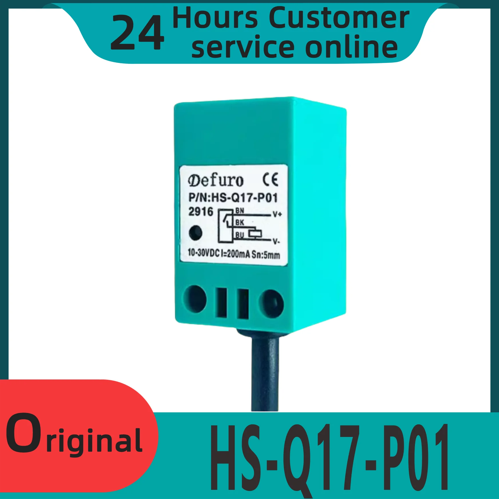 Brand new original proximity switch sensor HS-Q17-P01 HS-Q17-N01 HS-Q17-N02 HS-Q17-P02
Brand new original proximity switch sensor HS-Q17-P01 HS-Q17-N01 HS-Q17-N02 HS-Q17-P02