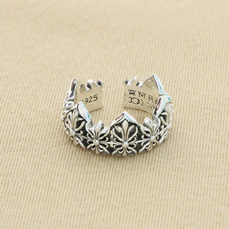925 sterling silver cross opening ruffian handsome ring, men's trendy brand, personalized Thai silver vintage ring, women's inde
925 sterling silver cross opening ruffian handsome ring, men's trendy brand, personalized Thai silver vintage ring, women's inde