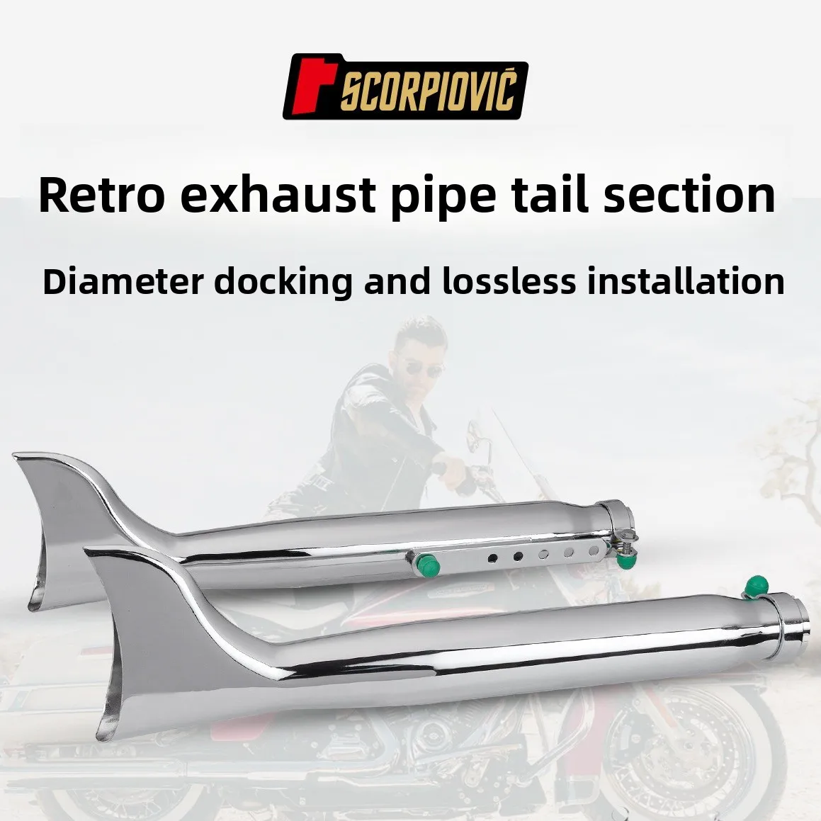 Suitable for Honda CG Cruise/Prince/Ranger/Harley/XL883 1200 Retro Fishtail Exhaust Pipe
Suitable for Honda CG Cruise/Prince/Ranger/Harley/XL883 1200 Retro Fishtail Exhaust Pipe