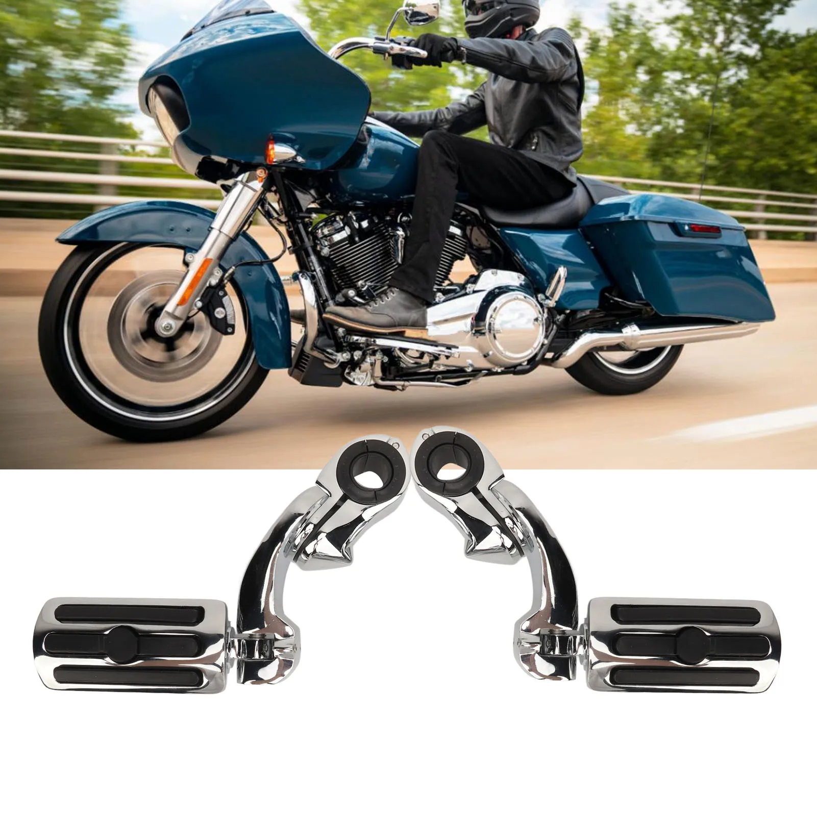 2 шт., подножка для мотоцикла, хромированная регулируемая прочная удобная педаль для шоссе для Davidson
2 шт., подножка для мотоцикла, хромированная регулируемая прочная удобная педаль для шоссе для Davidson