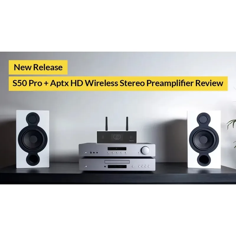 S50pro+ WiFi BT 5.0 Aptx HD Многофункциональный беспроводной стерео предусилитель для домашнего аудио, полностью цифровая система потокового воспроизведения класса D
S50pro+ WiFi BT 5.0 Aptx HD Многофункциональный беспроводной стерео предусилитель для домашнего аудио, полностью цифровая система потокового воспроизведения класса D