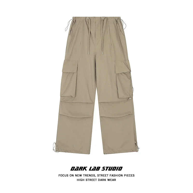 Trousers American Retro Multi-Pocket Straight-Leg Pants Fashion Casual Loose Sports Micro Elastic Solid Color Spring and Autumn
Trousers American Retro Multi-Pocket Straight-Leg Pants Fashion Casual Loose Sports Micro Elastic Solid Color Spring and Autumn