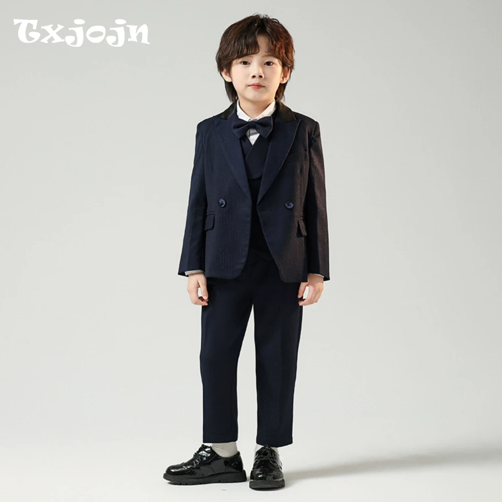 Txjojn Navy Children's Fashionable Suit Set 5 Pieces,Double Breasted Boys Suits For Banquet Party,Kids Tuxedo Performance Wear
Txjojn Navy Children's Fashionable Suit Set 5 Pieces,Double Breasted Boys Suits For Banquet Party,Kids Tuxedo Performance Wear