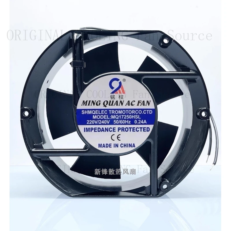 Вентилятор охлаждения B MQ17250HSL AC220V 0.24A 17251 17 см, 2-проводной, переменного тока
Вентилятор охлаждения B MQ17250HSL AC220V 0.24A 17251 17 см, 2-проводной, переменного тока